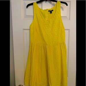 Old Navy Yellow Eyelet Dress Sz 12